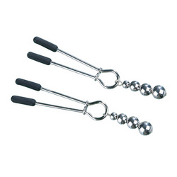 Tweezer Nipple Clamps with Metal Beads