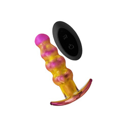 Glamour Glass - Remote Vibe Beaded Plug, 13,9 cm