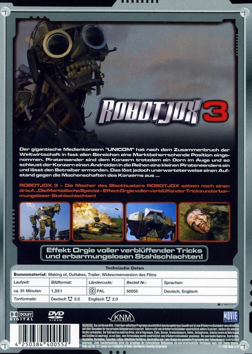 Robot Jox 3 DVD oder Bluray leihen VIDEOBUSTER.de