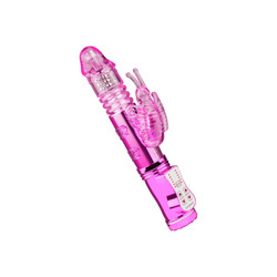 Stoßender Perlen vibrator, 24 cm