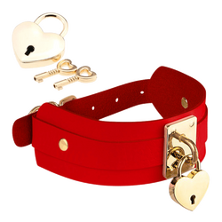 Heart-Lock-Key Collar