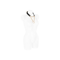 Lederhalsband mit Kette und O Ring