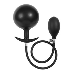 Latex Play - Inflatable Anal Plug with Pump, 8 cm