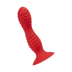 Dildo mit innenliegenden Kugeln, Silikon, 18cm