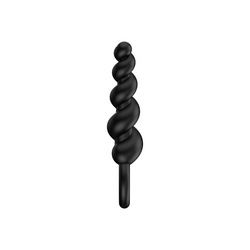 Silikon-Analplug mit Spiralstruktur, 14 cm
