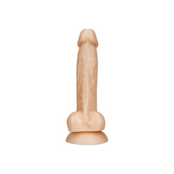Naturdildo mit Saugfuß, 18 cm