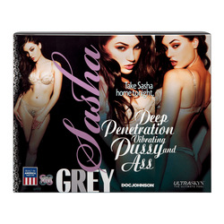 Sasha Grey - Deep Penetration Vibrating Pussy and Ass, 25,4 cm