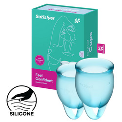 Satisfyer Feel Confident - Menstrual Cup Set, 15 &amp; 20 ml