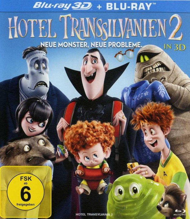 Hotel Transsilvanien 2 (Blu-ray 3D), gebraucht, ohne Cover
