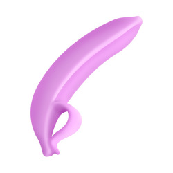 Silikondildo in Bananenform, 15,5 cm