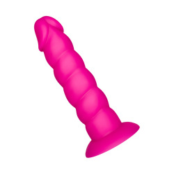 Strukturierter Dildo aus Silikon, 17 cm