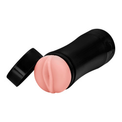 Vagina-Masturbator mit Vibration, 19 cm