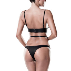 Erotisches Dessous-Set mit floraler Spitze, 2 tlg.