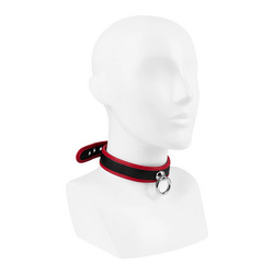 Halsband in Lederoptik mit O-Ring