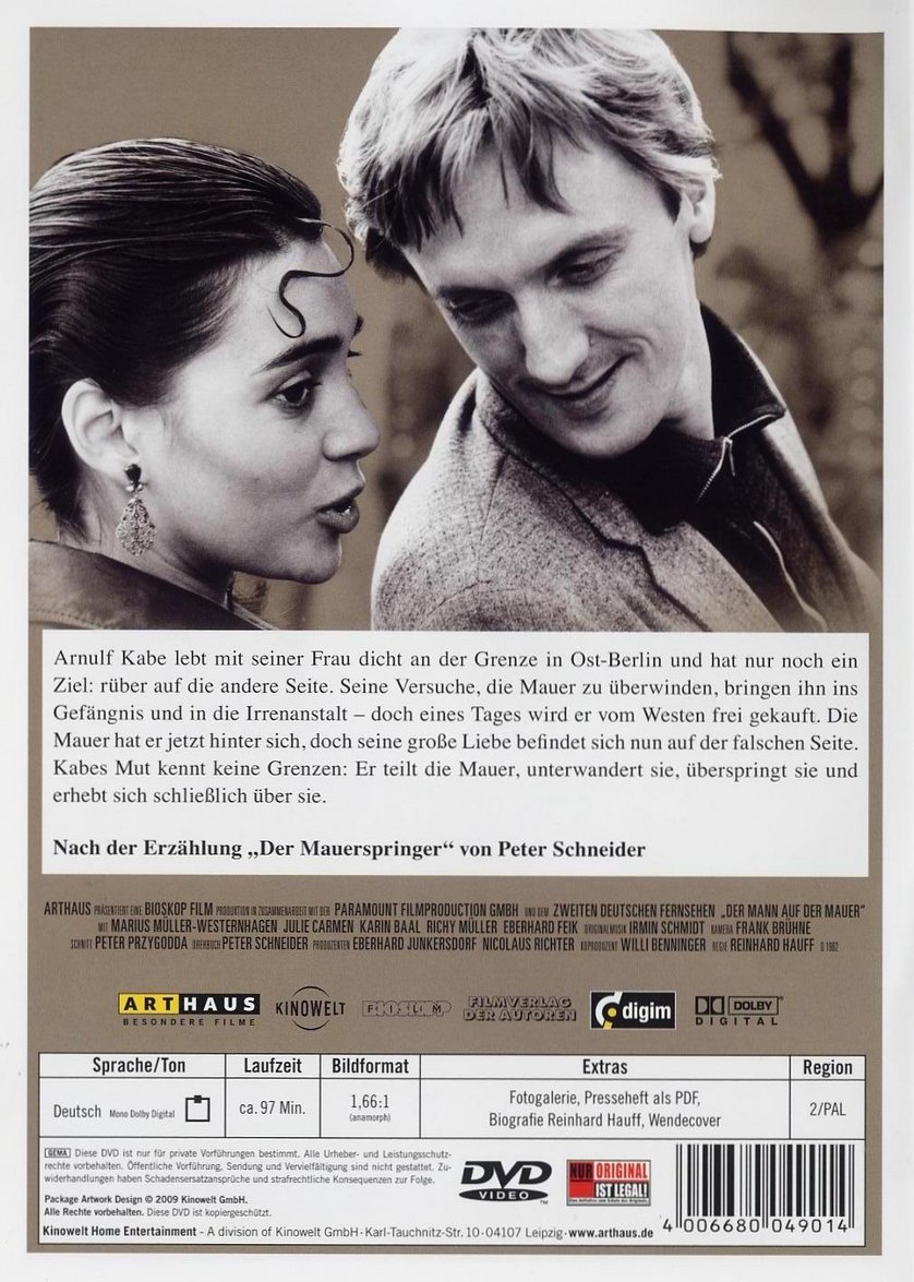 Der Mann auf der Mauer DVD oder Bluray leihen VIDEOBUSTER.de
