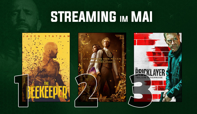 Streaming-Charts Mai 2024: Die besten Filme aus dem Mai per Knopfdruck im Verleih!