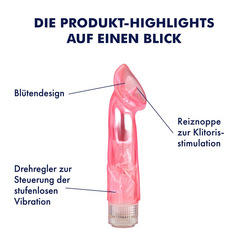 Oral-Klitorisvibrator, 20,5 cm