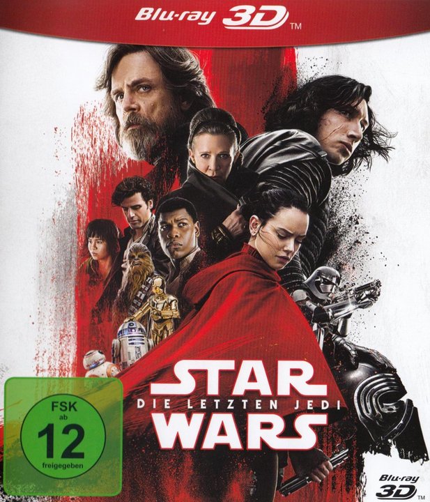 Star Wars - Episode VIII - Die letzten Jedi (Blu-ray 3D), gebraucht, ohne Cover