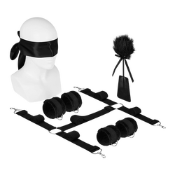 Leidenschaftliches Bett-Fessel-Set, 7 Teile