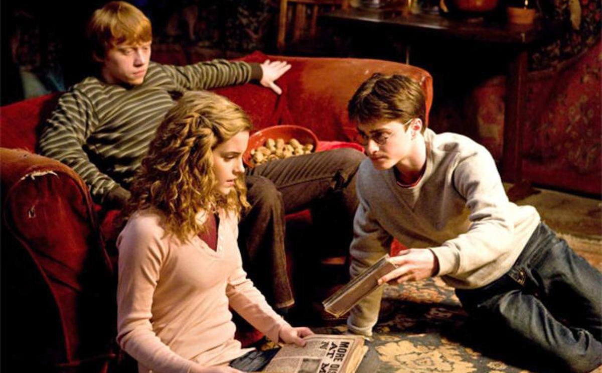 Emma Watson, Daniel Radcliffe und Rupert Grint in 'Harry Potter und der Halbblutprinz' 2009 © Warner Home Video