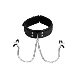 Halsband mit Nippelklemmen