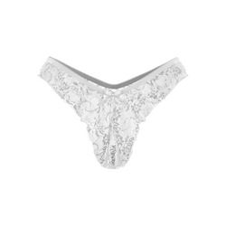 Ouvert-Slip mit floraler Spitze