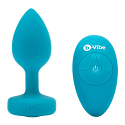 Vibrating Jewel Plug - S/M, 9,8 cm