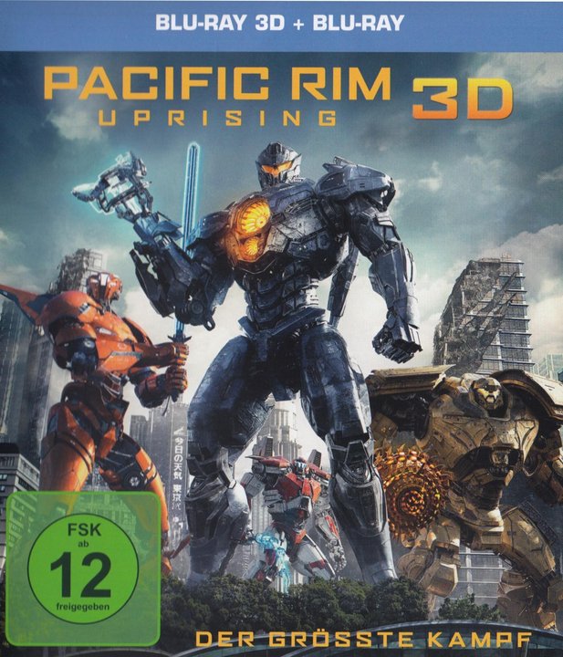 Pacific Rim 2 - Uprising (Blu-ray 3D), gebraucht, ohne Cover