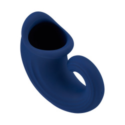 Ergonomischer Eichelstimulator aus Silikon, 11 cm