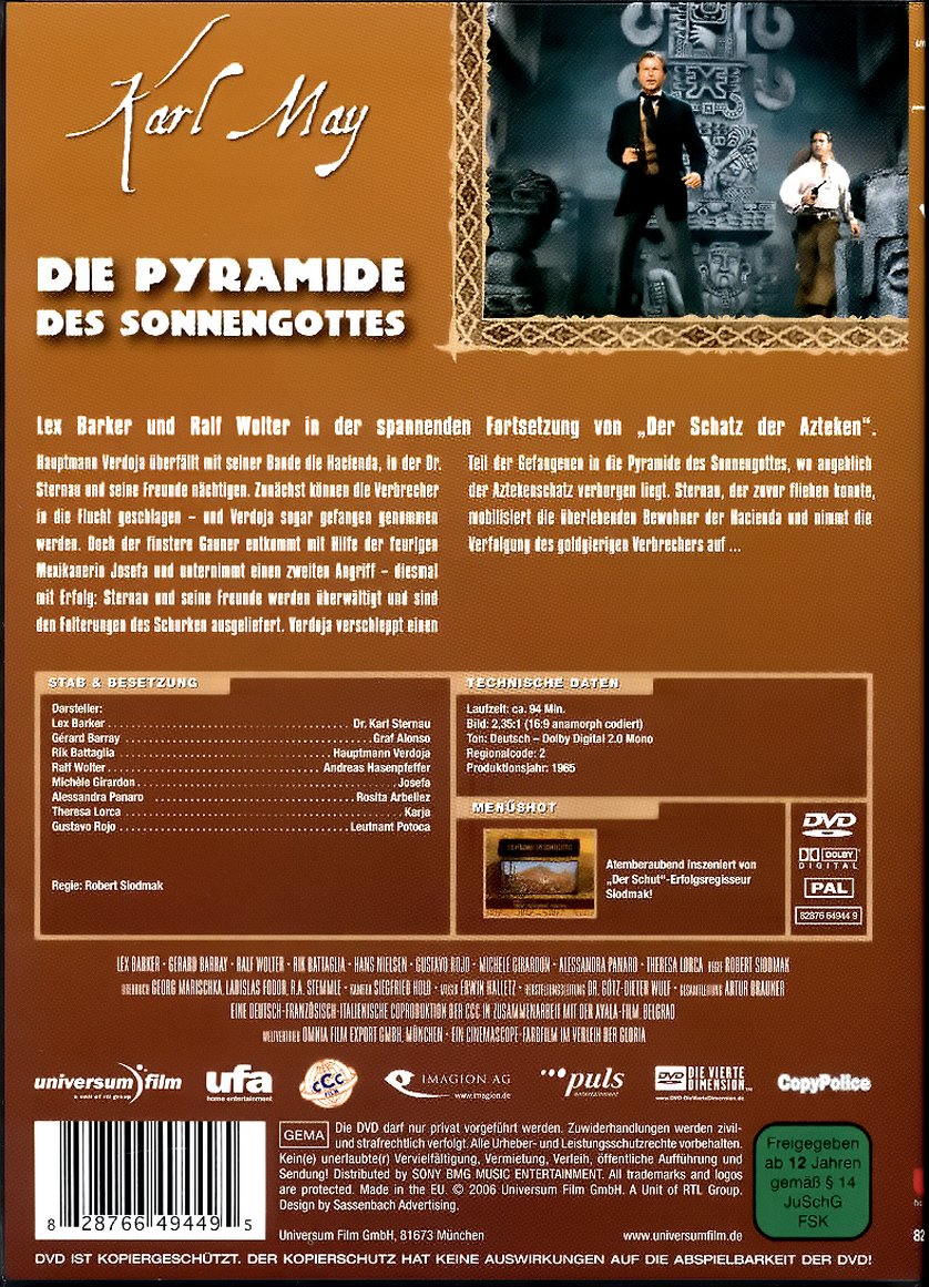 Die Pyramide des Sonnengottes DVD oder Bluray leihen VIDEOBUSTER.de