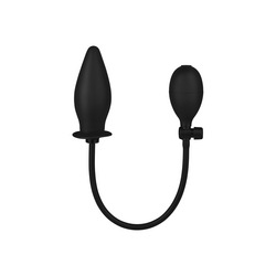 Aufblasbarer Analdildo aus Silikon, 12 cm