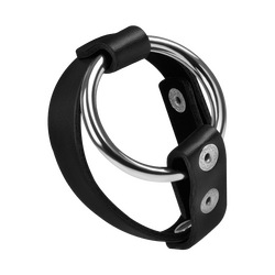 Hodengurt mit Penisring aus Metall