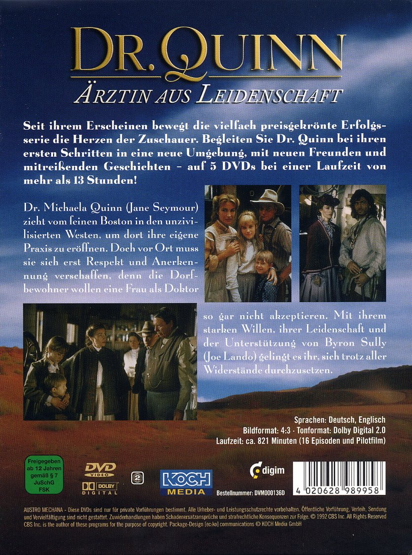 Dr Quinn ärztin Aus Leidenschaft Staffel 1 Folge 1 Deutsch