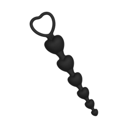 Herz-Analkette aus Silikon, 18,5 cm