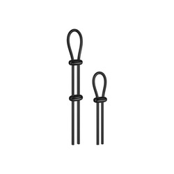 Penisring-Set aus Silikon, 2 Teile