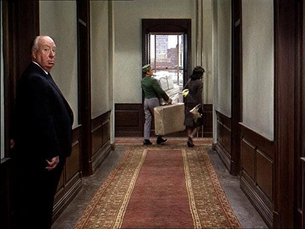 'Marnie' 1964: Hitchcock auf dem Flur.