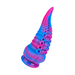 Strukturierter Tentakel-Dildo mit Saugfuß, 19,5 cm