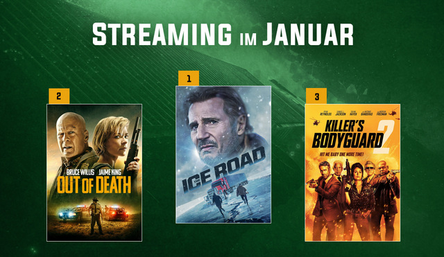 Stream-Charts Januar 2022: VoD-Charts: Liam Neeson verteidigt erfolgreich Platz 1!