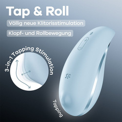 Satisfyer Tap &amp; Roll, 12,5 cm
