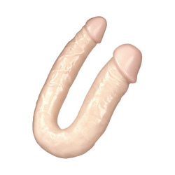 U-förmiger Doppeldildo, 20 cm