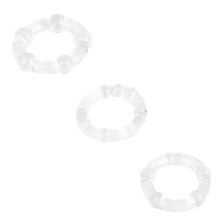 Strukturiertes Penisring-Set, 3 Teile, 2   5 cm