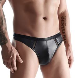 Wet Look String mit Mesh