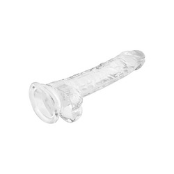 Transparenter Naturdildo, Größe S, 19 cm