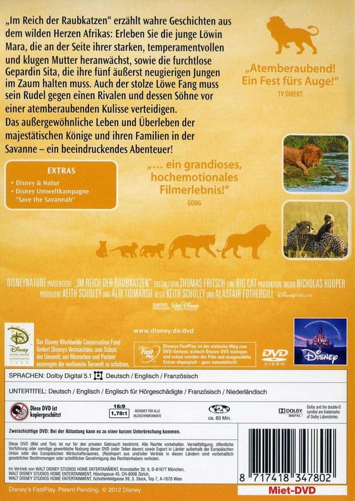 Im Reich Der Raubkatzen: DVD Oder Blu-ray Leihen - VIDEOBUSTER.de
