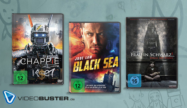 Top 3 im Verleih: Ein Roboter, ein U-Boot & ein Engel des Todes!