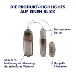Doppel-Bullet mit Fernbedienung