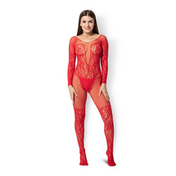 Ouvert-Bodystocking mit Mustermix