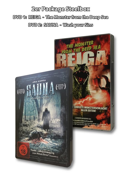 The Monster from the Deep Sea - Reiga + Sauna - Wash your Sins / 2 Steelboxen (DVD)