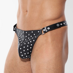 Leder-String mit Nieten
