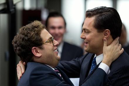 Hill und Leonardo DiCaprio in 'The Wolf of Wall Street'